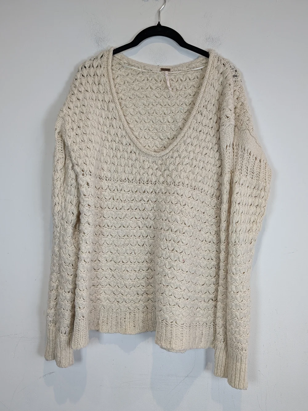 Free People Crashing Waves Pullover Sweater, Size Medium